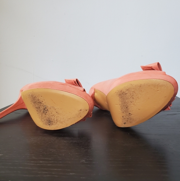 Coach Peep Toe Heels sz 9 - Picture 7 of 9